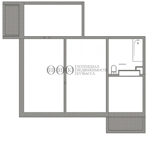 
   Продам 3-комнатную, 58 м², Красная ул, 10б

. Фото 1.