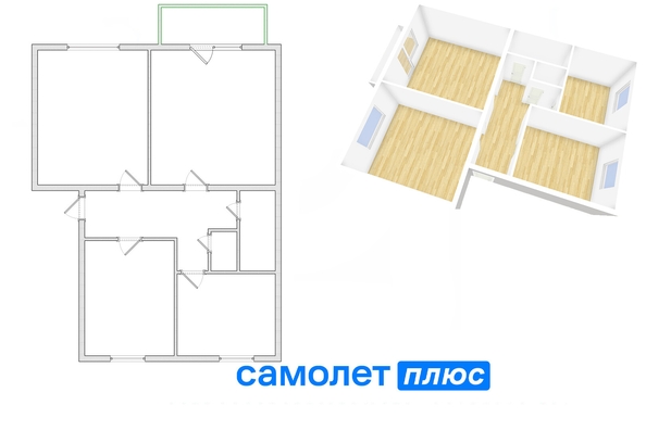 
   Продам 3-комнатную, 73 м², Николая Островского ул, 31

. Фото 29.