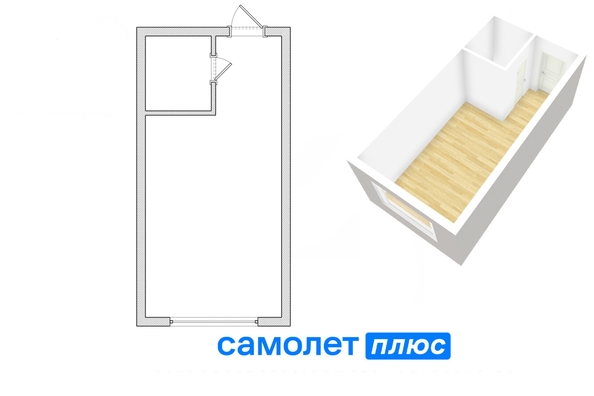 
  Продается 1-комн. квартира, 21.5 м², Ленина пр-кт, д. 135Б
. Фото 2.