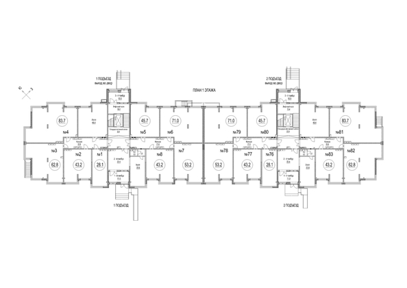 
   Продам 3-комнатную, 71 м², Солнечный бульвар, дом 24 корп 3

. Фото 1.