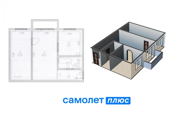 
   Продам 2-комнатную, 42.5 м², Революции ул, 30

. Фото 18.