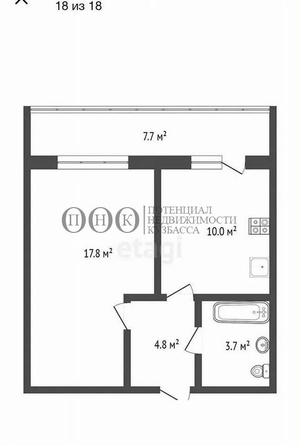 
   Продам 1-комнатную, 36.3 м², Серебряный бор ул, 27

. Фото 12.