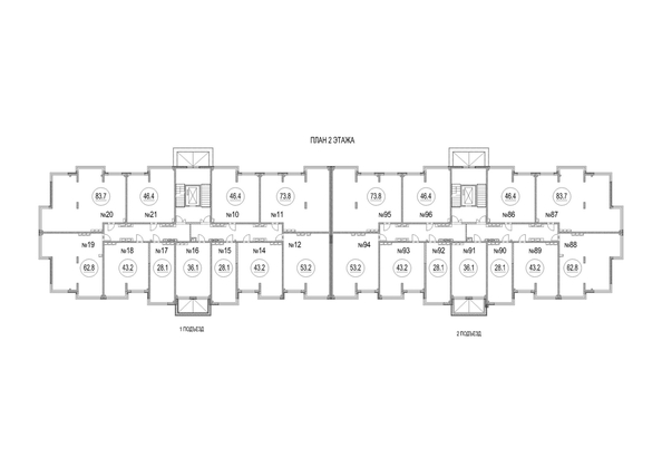 
   Продам 2-комнатную, 62.8 м², Солнечный бульвар, дом 23 корп 3

. Фото 1.