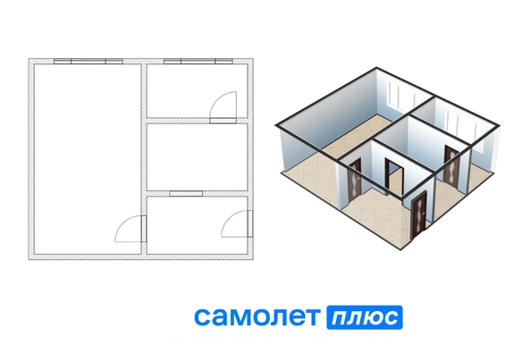 
   Продам 1-комнатную, 33.4 м², Дзержинского ул, 9А

. Фото 2.