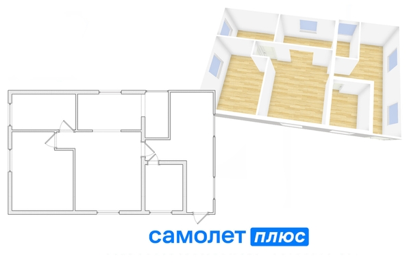 
  Продается дом, 68.8 м², Кемерово
. Фото 2.