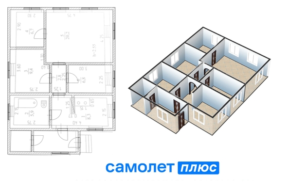 
  Продается дом, 60.2 м², Кемерово
. Фото 2.
