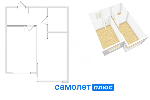 
   Продам 2-комнатную, 43.2 м², Солнечный б-р, 2

. Фото 2.