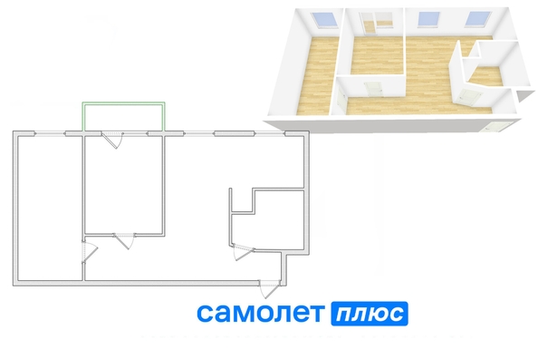 
  Продается 3-комн. квартира, 55.1 м², Шахтеров пр-кт, д. 53
. Фото 26.
