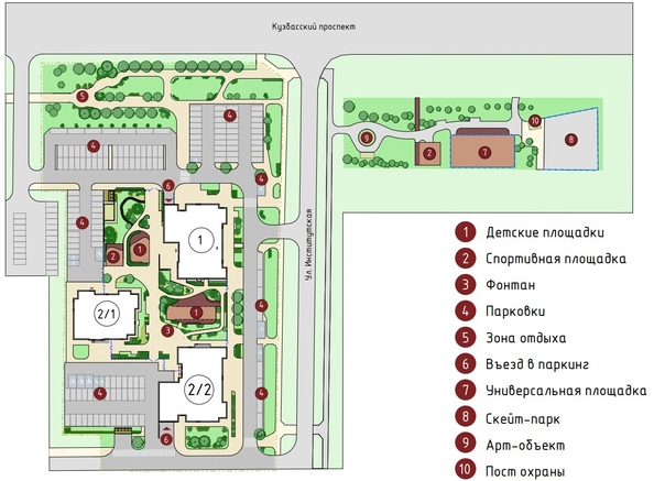 
   Продам 2-комнатную, 55.5 м², Чемпион-парк, дом 1

. Фото 14.