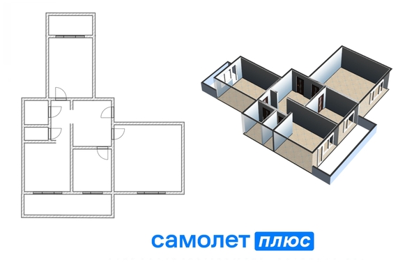 
  Продается 3-комн. квартира, 61.9 м², Молодежный пр-кт, д. 5
. Фото 12.
