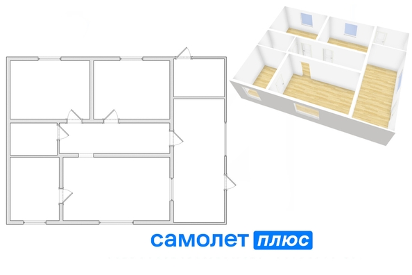 
  Продается дом, 99.5 м², Кемерово
. Фото 1.