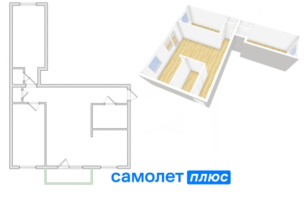 
  Продается 3-комн. квартира, 54.4 м², Тайгинская ул, д. 9А
. Фото 18.