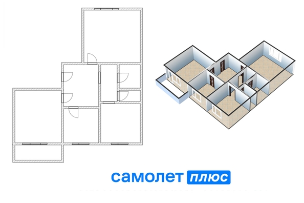 
   Продам 3-комнатную, 68.4 м², Свободы ул, 13

. Фото 2.