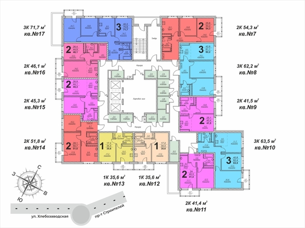 
   Продам 3-комнатную, 63.5 м², Уфимская (Центральный р-н) ул, 6

. Фото 1.