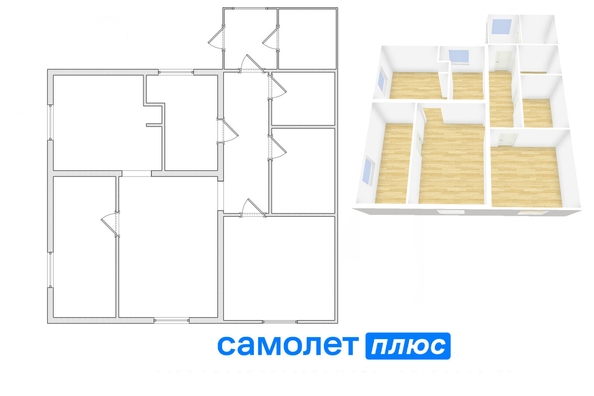 
   Продам дом, 77.2 м², Кемерово

. Фото 21.