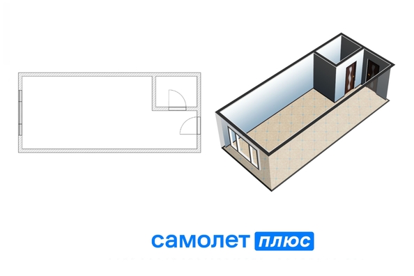 
   Продам 1-комнатную, 22.5 м², Инициативная ул, 27А

. Фото 1.