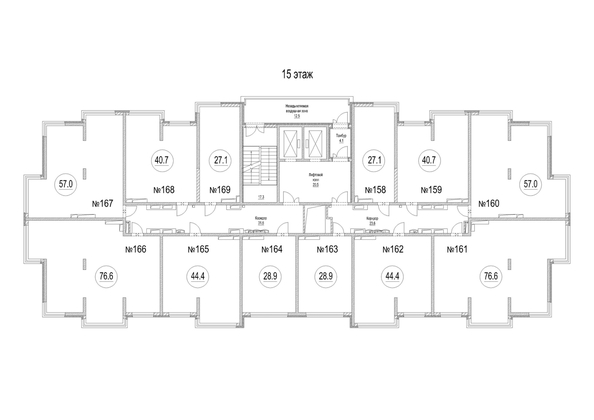 
  Продается 1-комн. квартира, 40.7 м², ЖК Сити-парк, дом 9
. Фото 1.