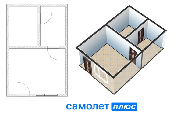 
  Продается дом, 60 м², Кемерово
. Фото 3.
