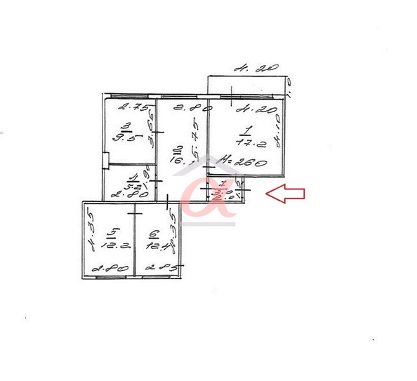 
  Продается 4-комн. квартира, 75.6 м², Московский пр-кт, д. 35
. Фото 33.