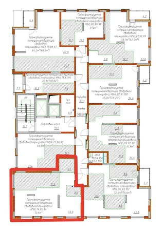 
  Продается 3-комн. квартира, 72.6 м², ЖК Чемпион-парк, дом 1
. Фото 5.