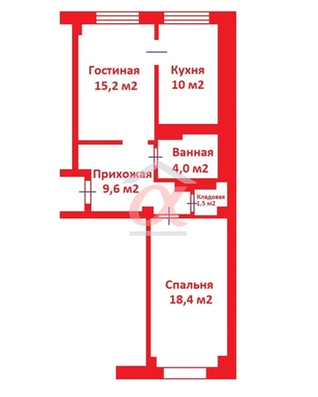 
  Продается 2-комн. квартира 58.9 м². Фото 30.