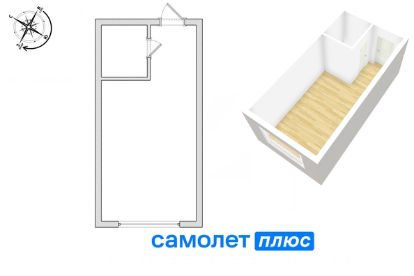 
  Продается 1-комн. квартира, 16.9 м², Ленинградский пр-кт, д. 5
. Фото 12.