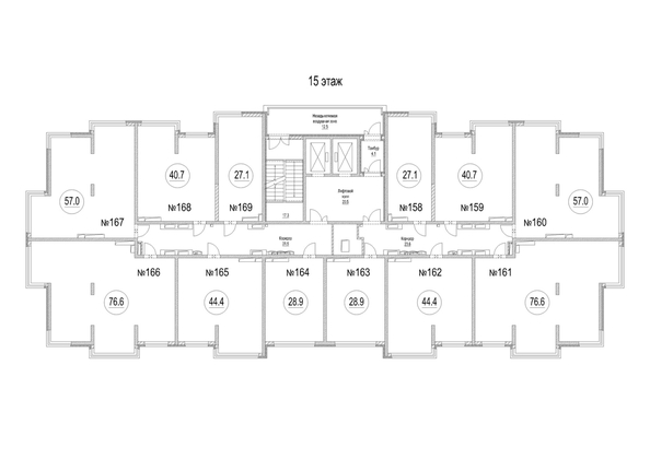 
  Продается 3-комн. квартира, 76.6 м², ЖК Сити-парк, дом 5
. Фото 1.