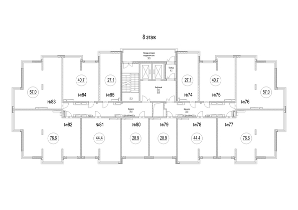 
  Продается 1-комн. квартира, 40.7 м², ЖК Сити-парк, дом 9
. Фото 1.