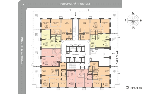 
  Продается 2-комн. квартира, 98.8 м², ЖК Столичный
. Фото 1.