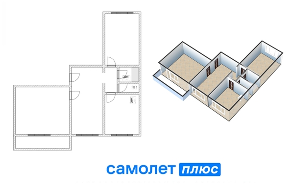 
  Продается 3-комн. квартира, 62.6 м², Волгоградская ул, д. 3
. Фото 18.