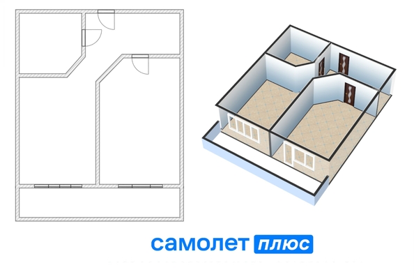 
  Продается 1-комн. квартира, 39.8 м², Дружбы ул, д. 31
. Фото 2.