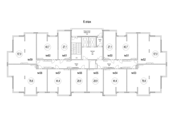 
  Продается 1-комн. квартира, 44.4 м², ЖК Сити-парк, дом 9
. Фото 1.