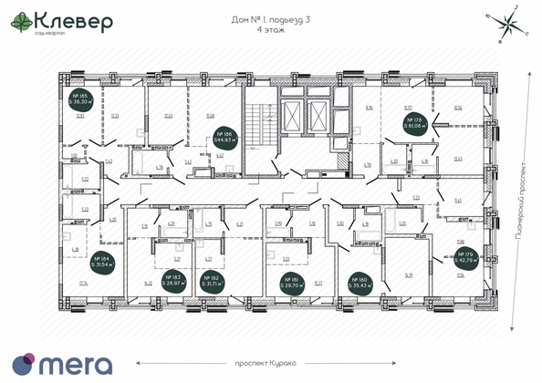 
  Продается 1-комн. квартира, 31.54 м², ЖК Клевер
. Фото 1.