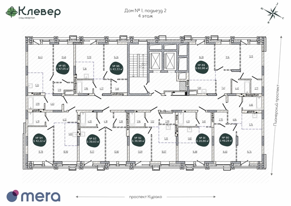 
  Продается 1-комн. квартира, 39.83 м², ЖК Клевер
. Фото 1.