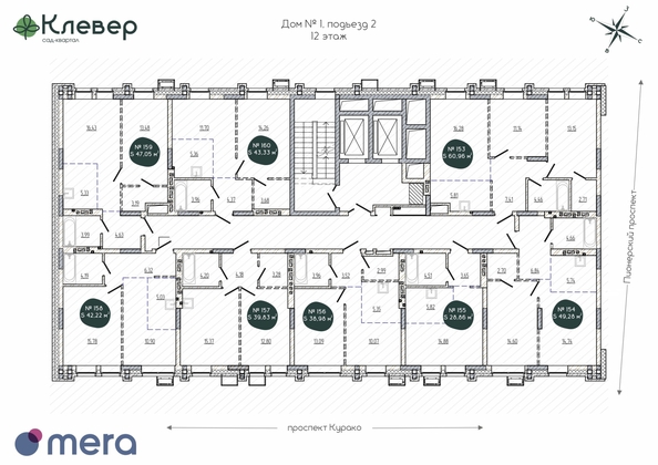 
  Продается 1-комн. квартира, 28.86 м², ЖК Клевер
. Фото 1.
