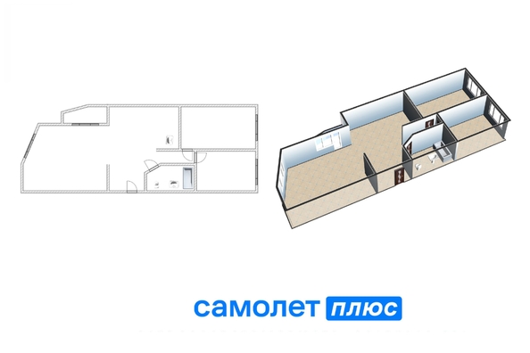 
  Продается 3-комн. квартира, 84.4 м², Ленина ул, д. 1
. Фото 9.