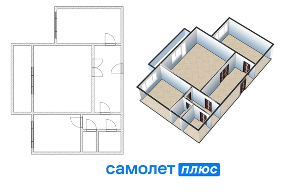 
  Продается 2-комн. квартира, 52.6 м², Киевская ул, д. 61
. Фото 19.