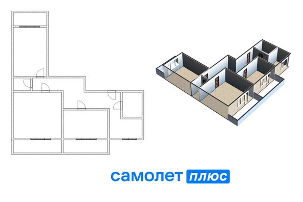 
  Продается 3-комн. квартира, 70.7 м², Сергея Тюленина ул, д. 8
. Фото 1.