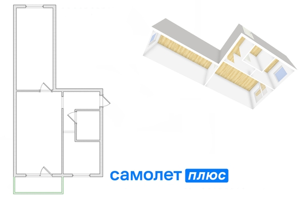 
  Продается 2-комн. квартира, 43.6 м², Строителей б-р, д. 16
. Фото 11.