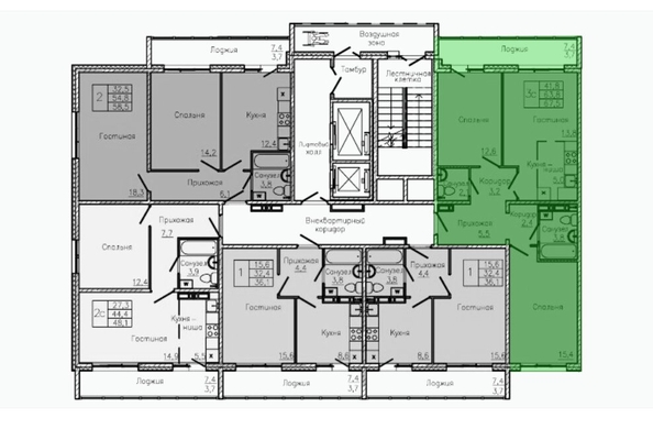 
  Продается 3-комн. квартира, 67.5 м², Химиков пр-кт, д. 83/3
. Фото 9.
