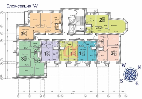 
  Продается 2-комн. квартира, 38.9 м², ЖК Верхний бульвар, дом 7 блок-секции  «Г»
. Фото 39.