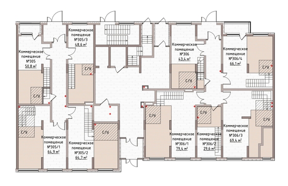 
  Продается универсальное помещение 46.3 м², в ЖК Уютный квартал, дом 2. Фото 1.