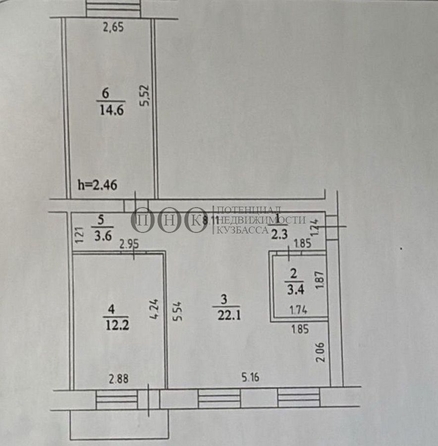 
  Продается 3-комн. квартира 60.4 м². Фото 13.