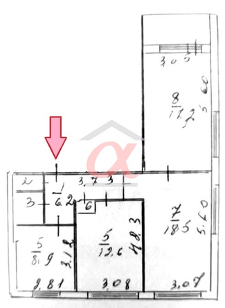 
  Продается 3-комн. квартира 68 м². Фото 18.