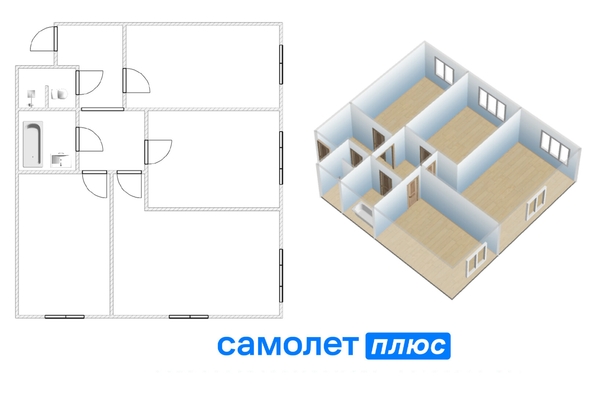 
  Продается 3-комн. квартира 80.4 м², в ЖК Европейские провинции, дом 13. Фото 37.