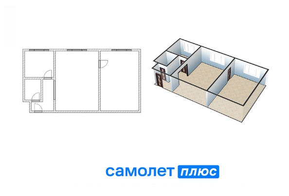
  Продается 2-комн. квартира 44.1 м². Фото 4.