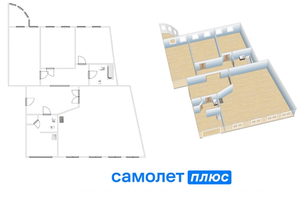 
  Продается 4-комн. квартира 133.3 м². Фото 44.