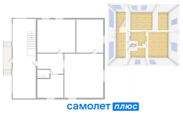 
  Продается коттедж 122.2 м². Фото 35.
