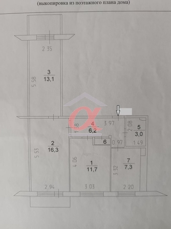 
  Продается 3-комн. квартира 58.2 м². Фото 27.