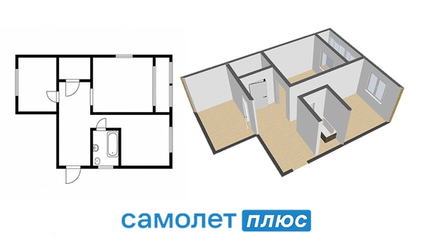 
  Продается 2-комн. квартира 54.7 м², в ЖК Кузнецкий, дом 1 корпус 3. Фото 2.